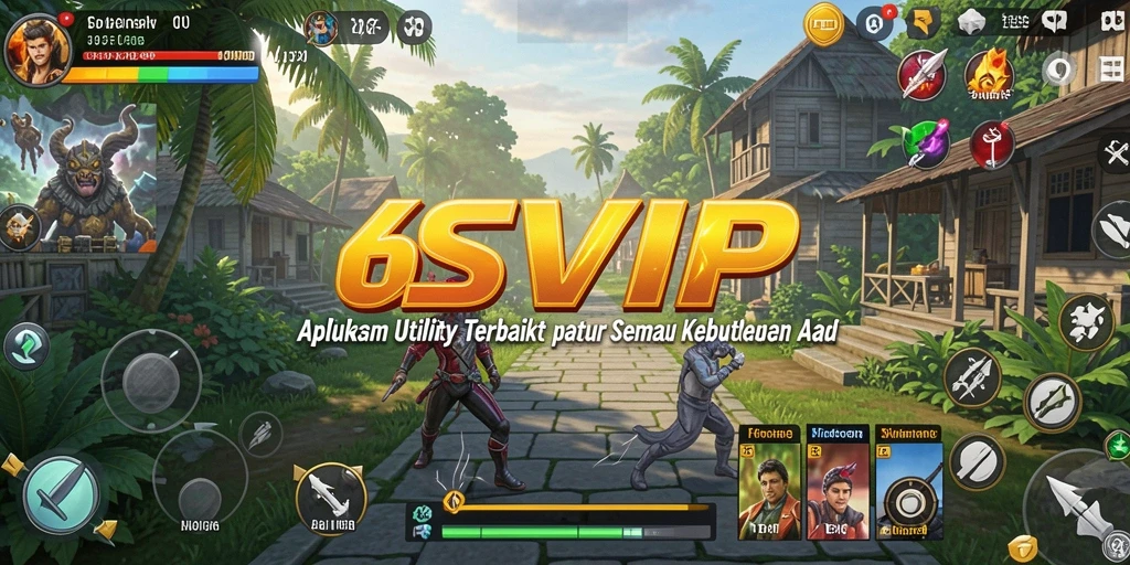 Tampilan antarmuka utama 6SVIP yang bersih dan modern.