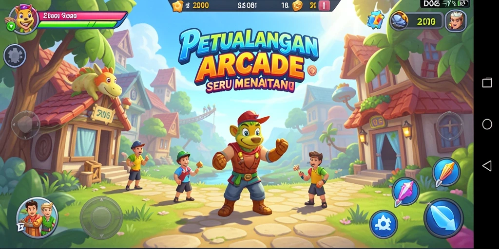 Tangkapan layar D06 menunjukkan aksi gameplay Arcade yang mendebarkan.