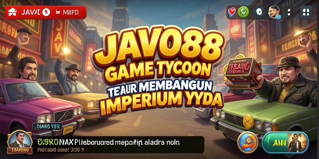 Tampilan gameplay JAVO88 yang mencerminkan dunia Tycoon.