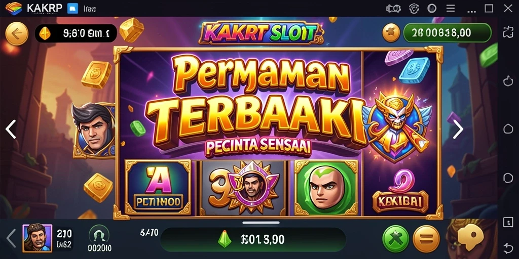 Screenshot KAKRP menampilkan gameplay Slot yang mendebarkan dan penuh warna.