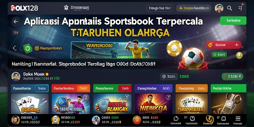 Screenshot OLX128 menampilkan tampilan taruhan olahraga yang menarik.