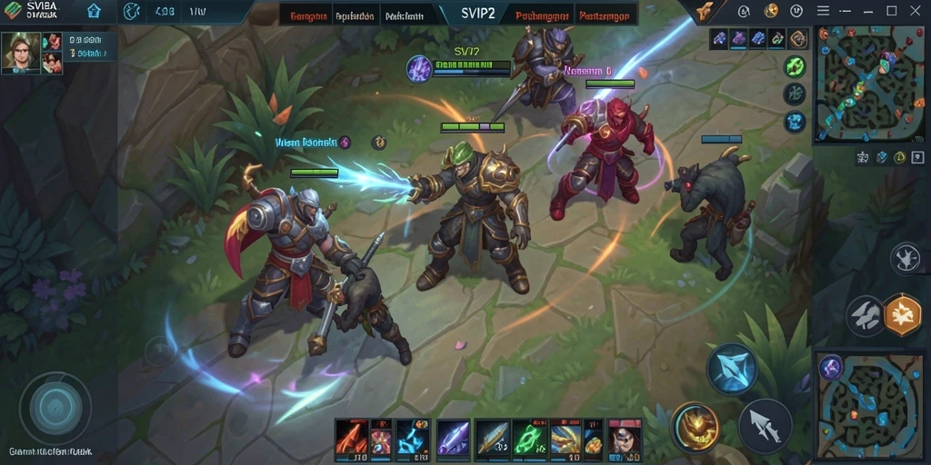 Tangkapan layar gameplay SVIP2 yang menampilkan pertempuran seru.