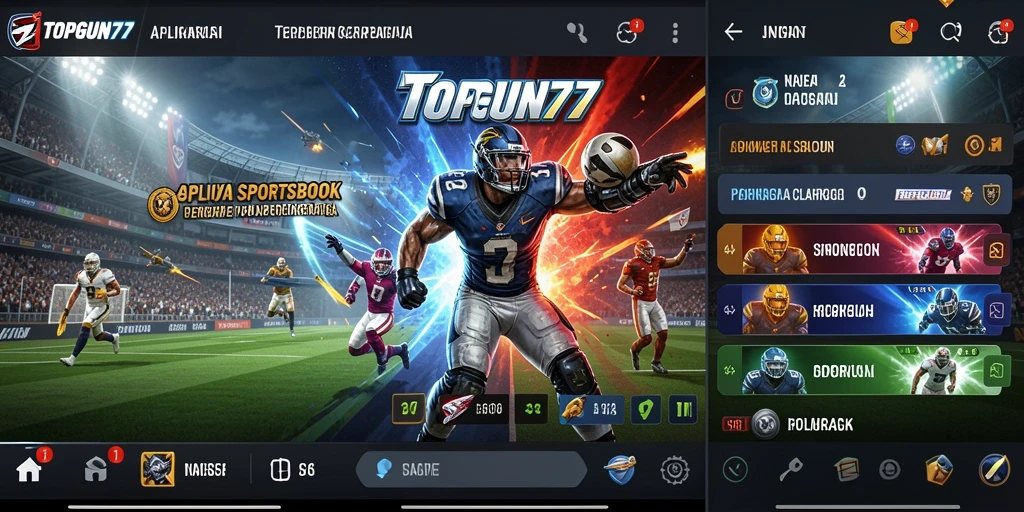 Tampilan screenshot utama TOPGUN77 dengan fitur taruhan yang menarik.