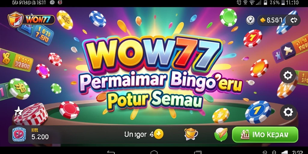 Tampilan gameplay seru dari game Bingo WOW77.